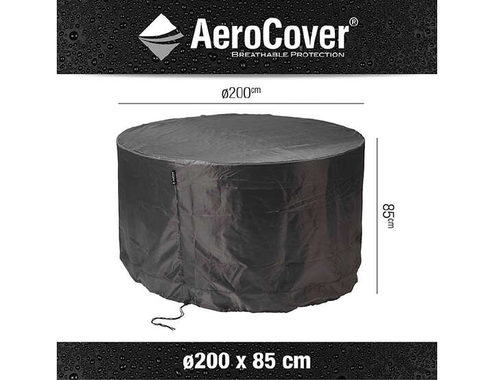 AeroCover Atmungsaktive Schutzhülle für Sitzgruppen Ø200xH85 cm